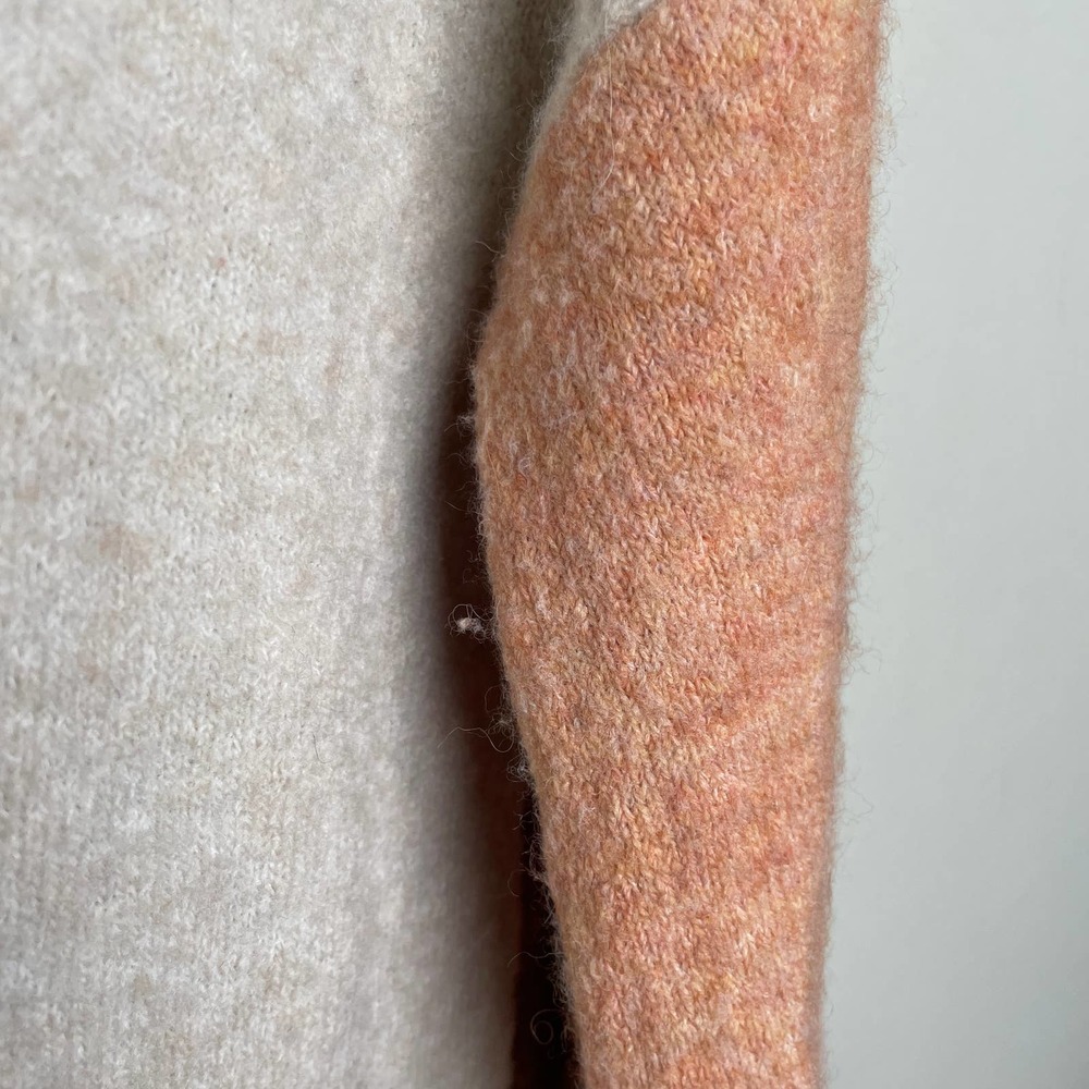 Madewell Merino Wool Alpaca Blend Color Block Crew Neck Sweater S - Picture 4 of 10